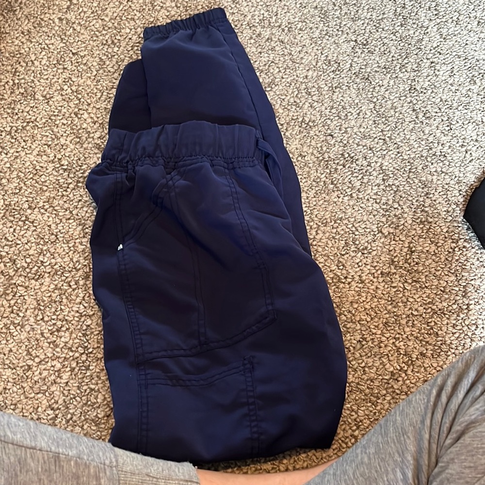 Navy blue scrub bottoms size small